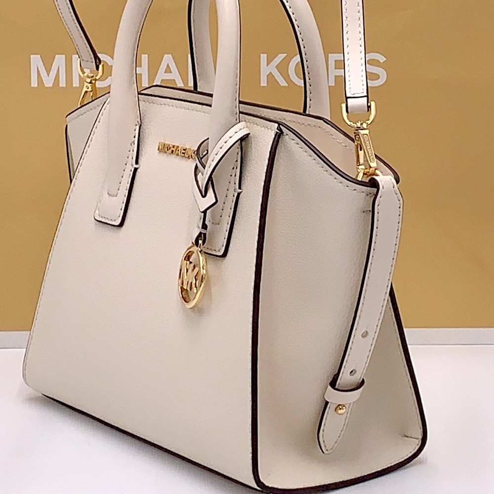 MICHAEL KORS
Avril Small Leather Top-Zip Satchel LIGHT CREAM COLOR - Picture 6 of 13